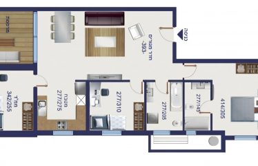 Bel appartement 4 pièces moderne avec balcon & parking